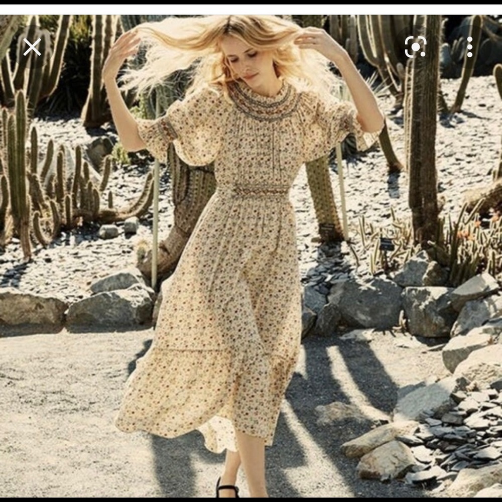 RARE DOEN MARINA DRESS PAPILLON FLORAL XS